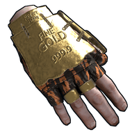 Gold Chains Roadsign Gloves