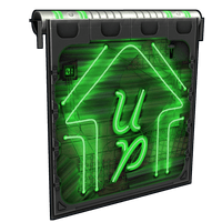Neon Up Garage Door
