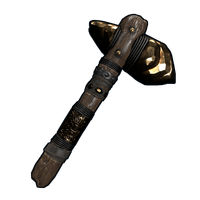 Gold Ore Stone Hatchet