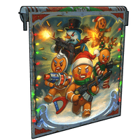 Gingerbread Raid Garage Door