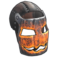 Glowing Metal Pumpkin Mask
