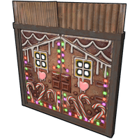 Gingerbread Metal Double Door