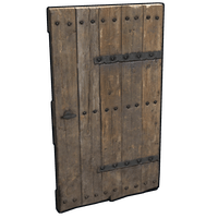 Riveted Wooden Door