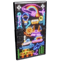 Neon Vibes Sheet Metal Door