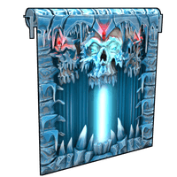 Frozen Crypt Garage Door