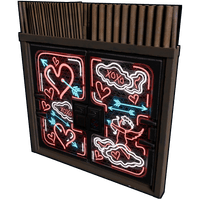 Neon Love Metal Double Door