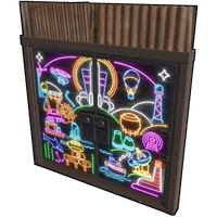 Neon Vibes Double Metal Door